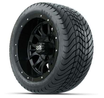 Picture of 12" GTW Vortex Matte Black Wheel / 215/35-12 GTW® Mamba Street Tire (No Lift Required)