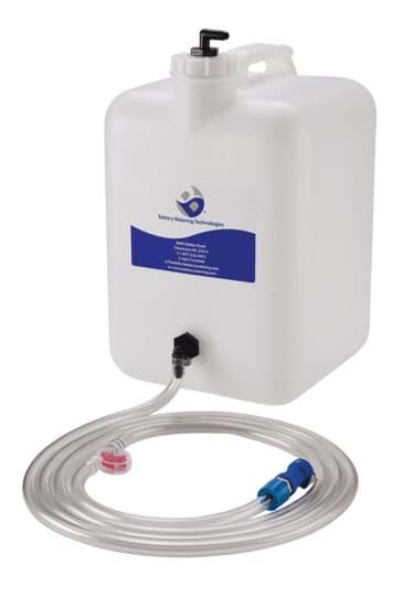 Picture of 5 Gallon Gravity Feed Tank for Battery Filling System (BFS) Grey connector