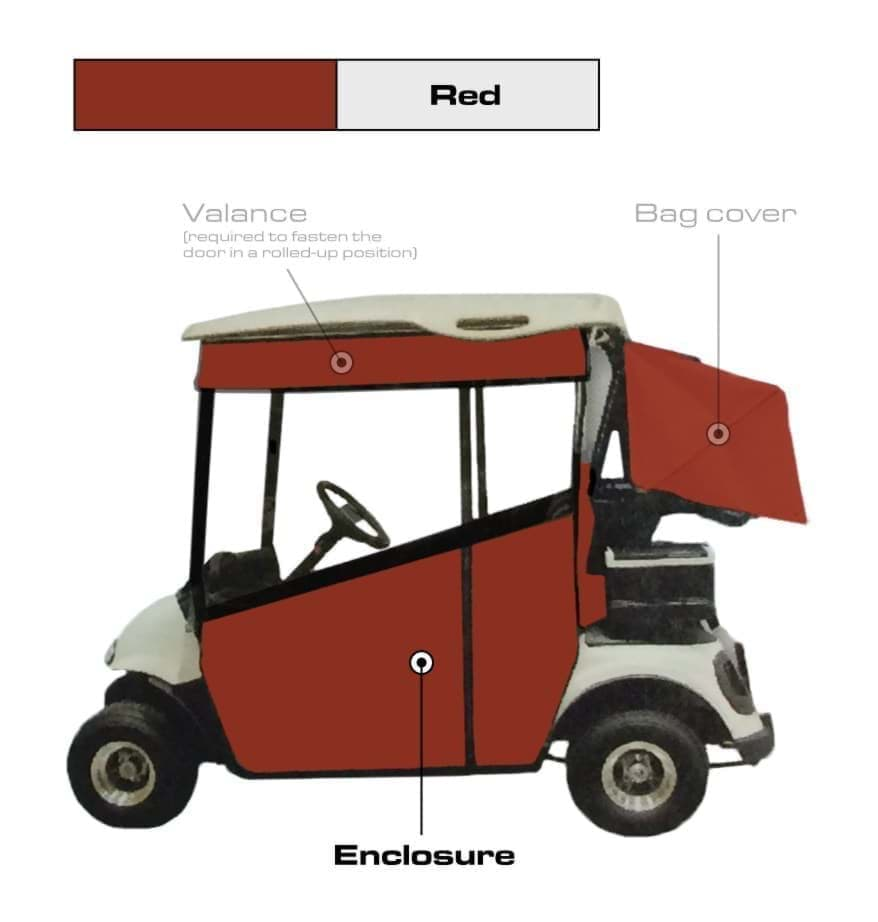 Picture of 3-sided track style enclosure, RXV, red chameleon 