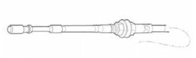 Picture of Transmission shift cable, 44" long